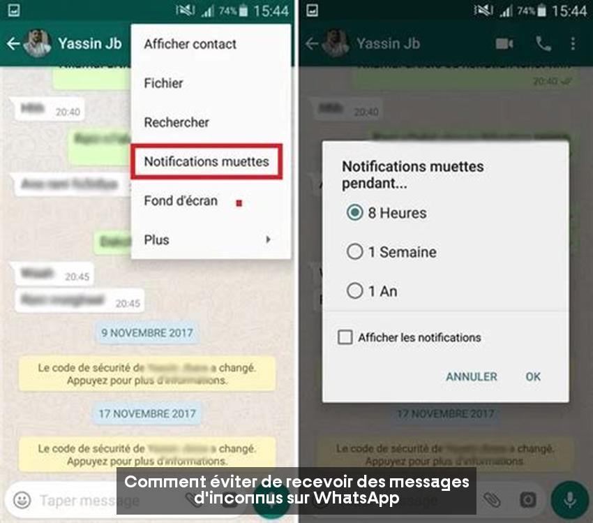 Comment éviter de recevoir des messages d'inconnus sur WhatsApp