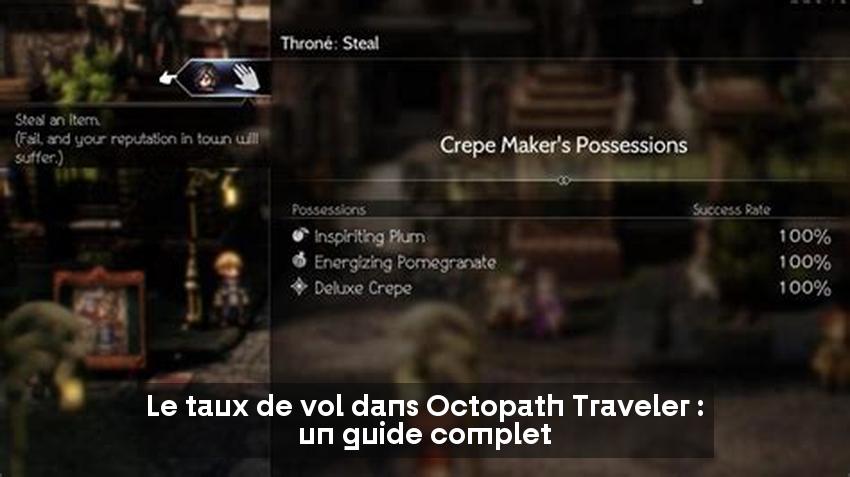 Le taux de vol dans Octopath Traveler : un guide complet