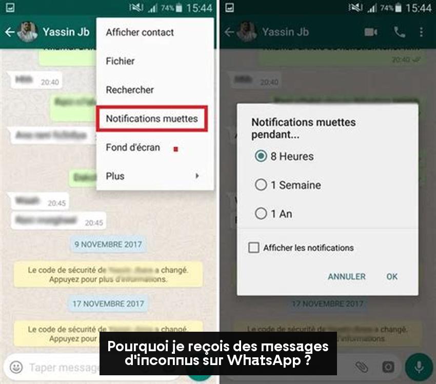 Pourquoi je reçois des messages d'inconnus sur WhatsApp ?