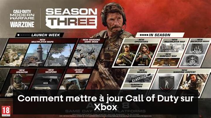 Comment mettre à jour Call of Duty sur Xbox