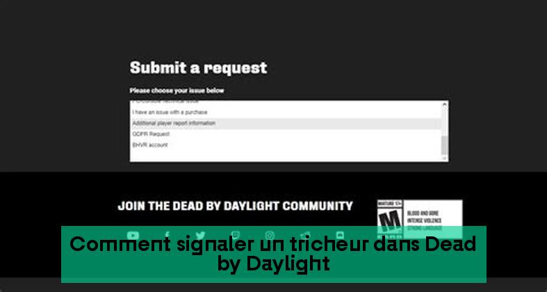 Comment signaler un tricheur dans Dead by Daylight