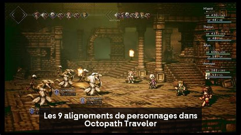 Les 9 alignements de personnages dans Octopath Traveler