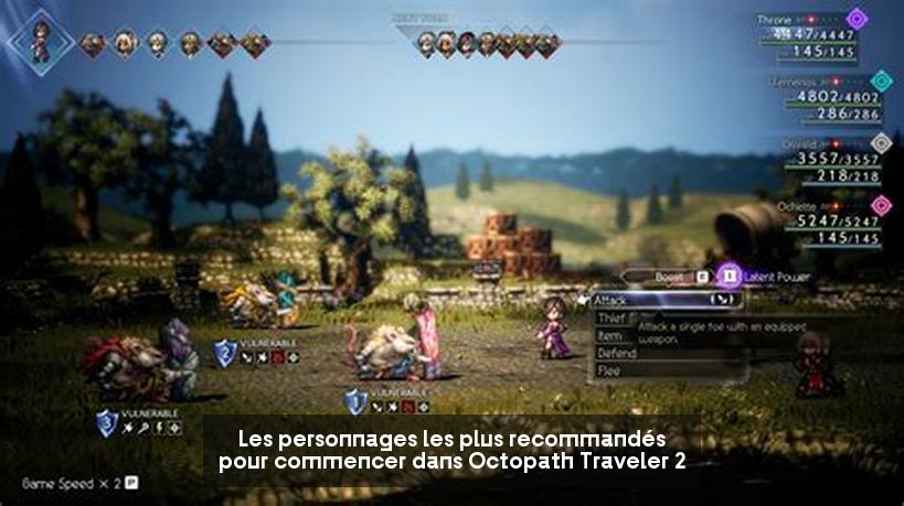 Les personnages les plus recommandés pour commencer dans Octopath Traveler 2