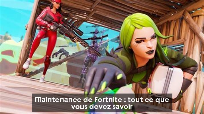 Maintenance de Fortnite : tout ce que vous devez savoir