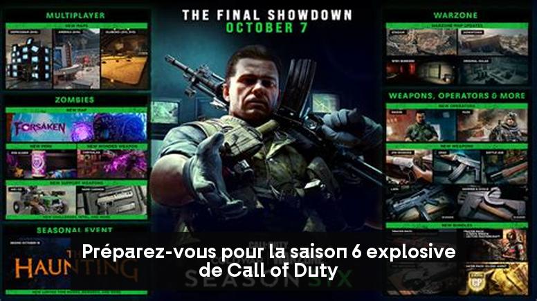 Préparez-vous pour la saison 6 explosive de Call of Duty